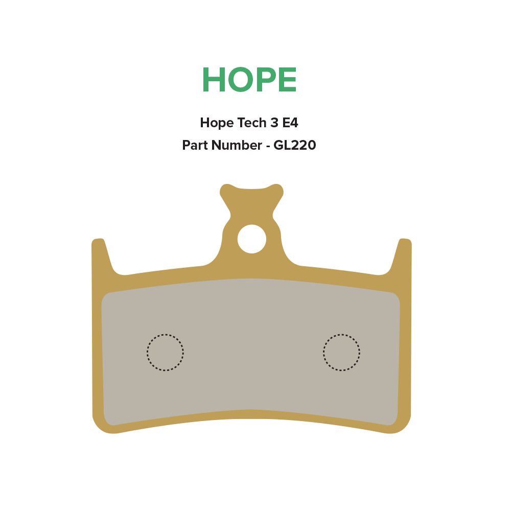 Gold Label HD Brake Pads - Hope Tech 3 E4 / Tech 4 E4 / TR4