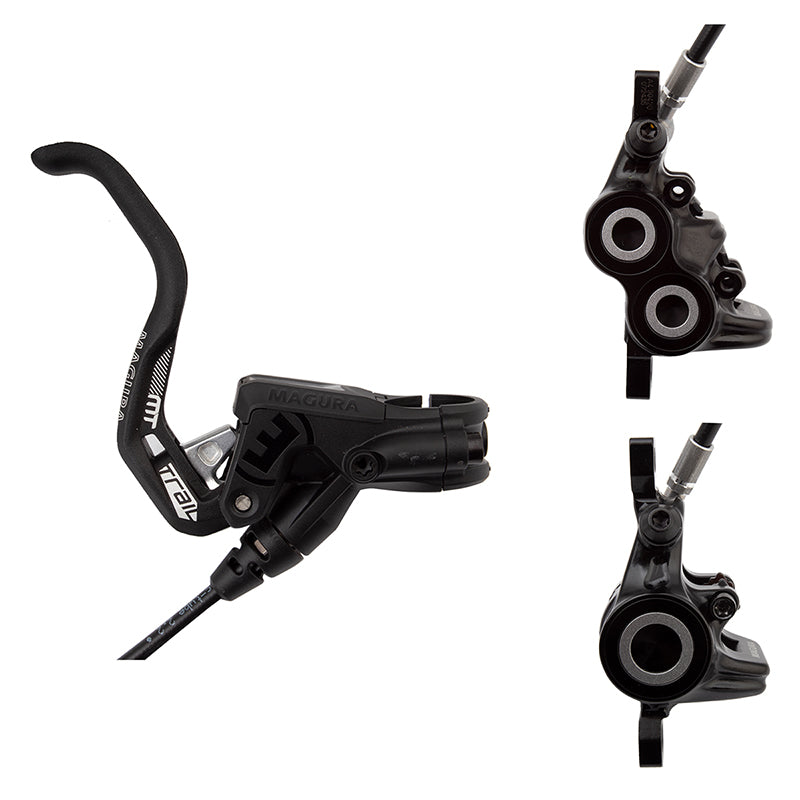 MT Trail Sport Disc Brake Set - Front Rear Hydraulic Post Mount BLK/Wh