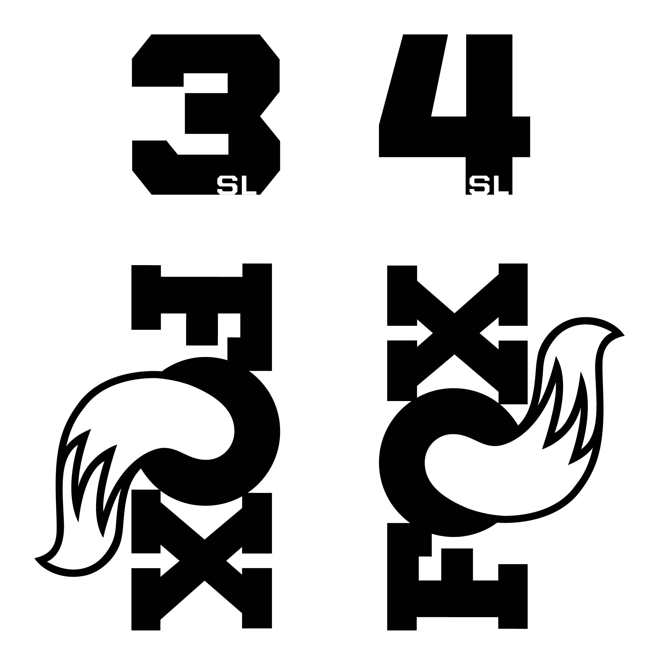 Fox 34SL Die Cut Decal Kit - MY2026