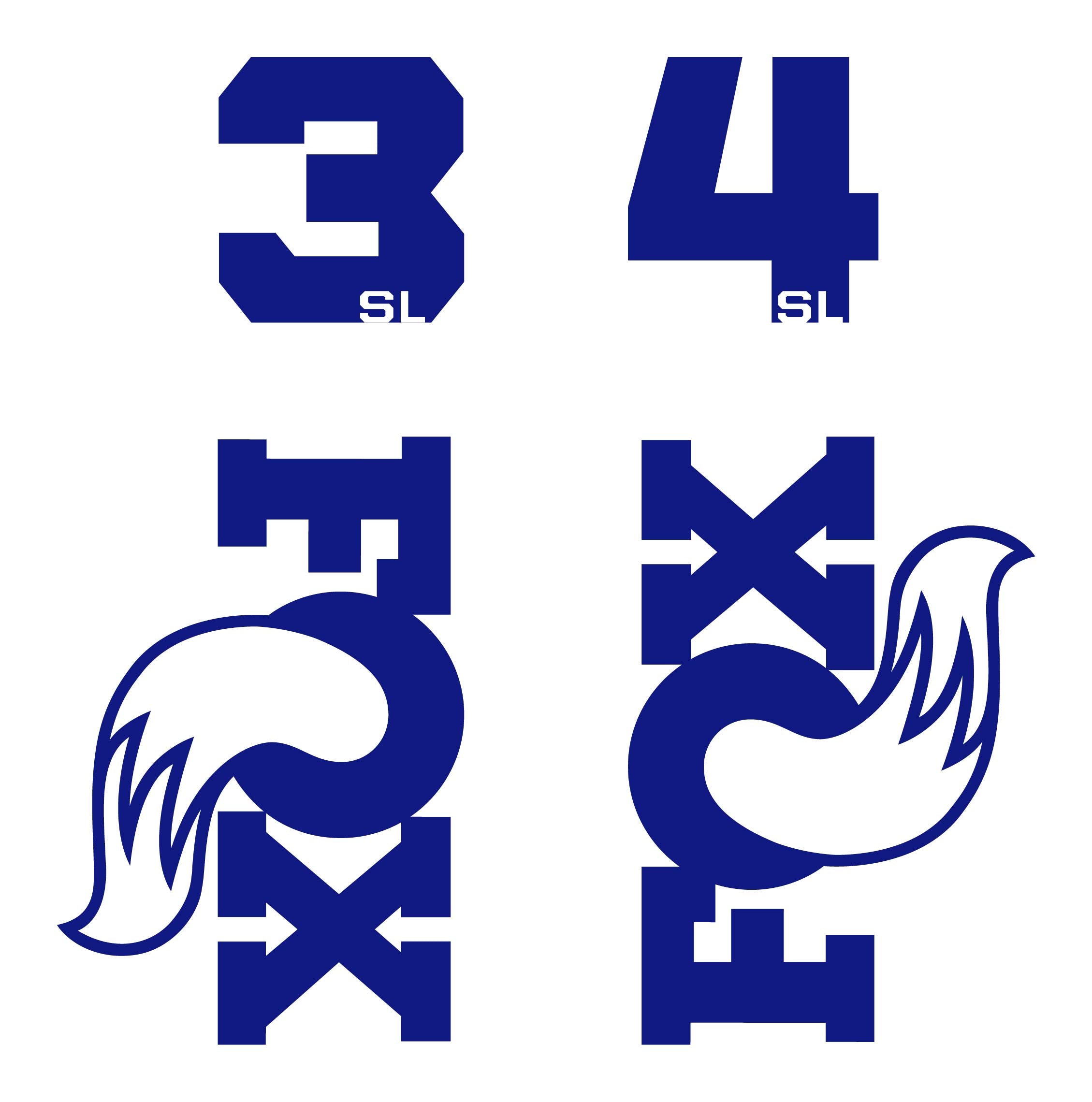 Fox 34SL Die Cut Decal Kit - MY2026