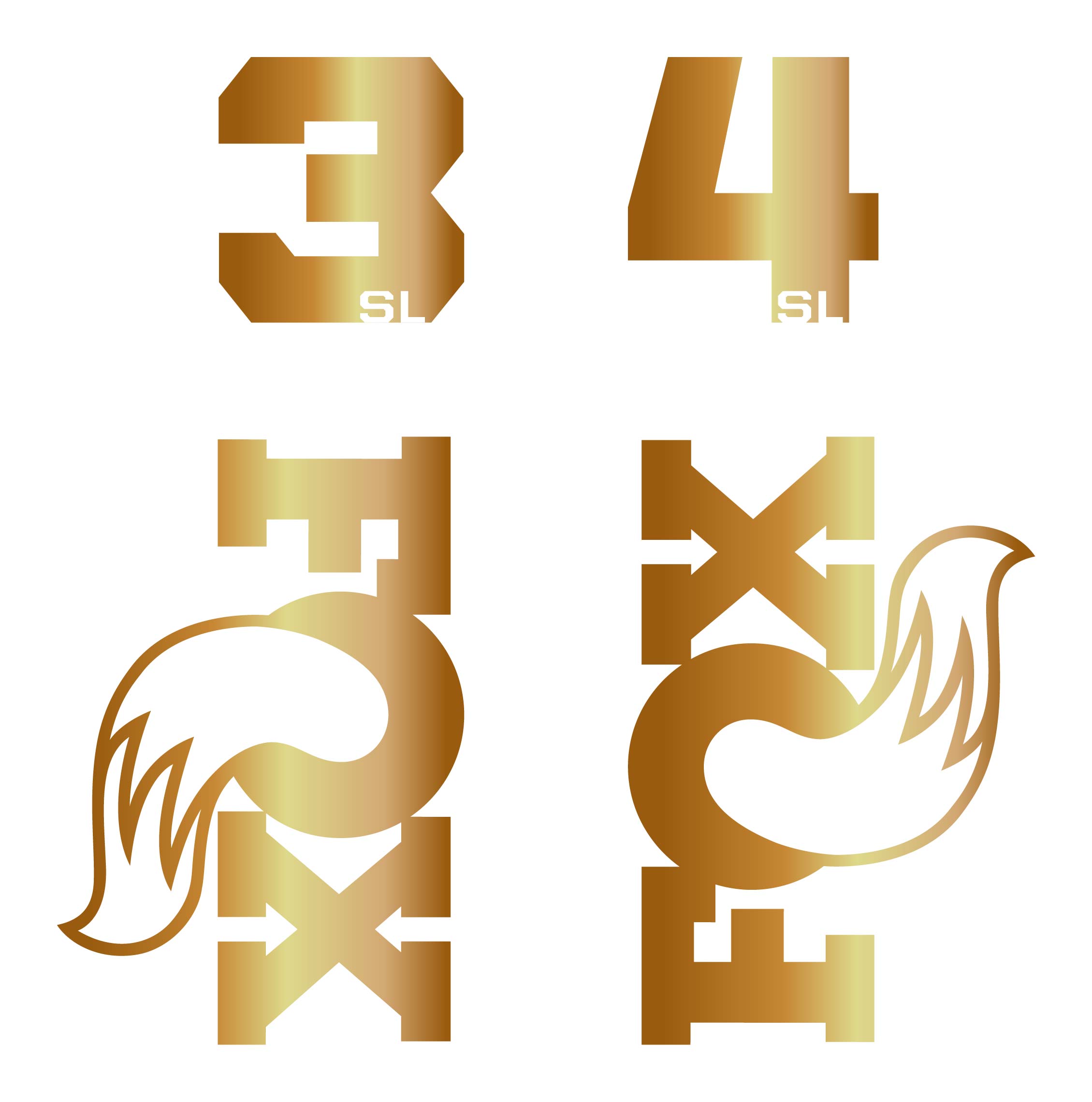 Fox 34SL Die Cut Decal Kit - MY2026