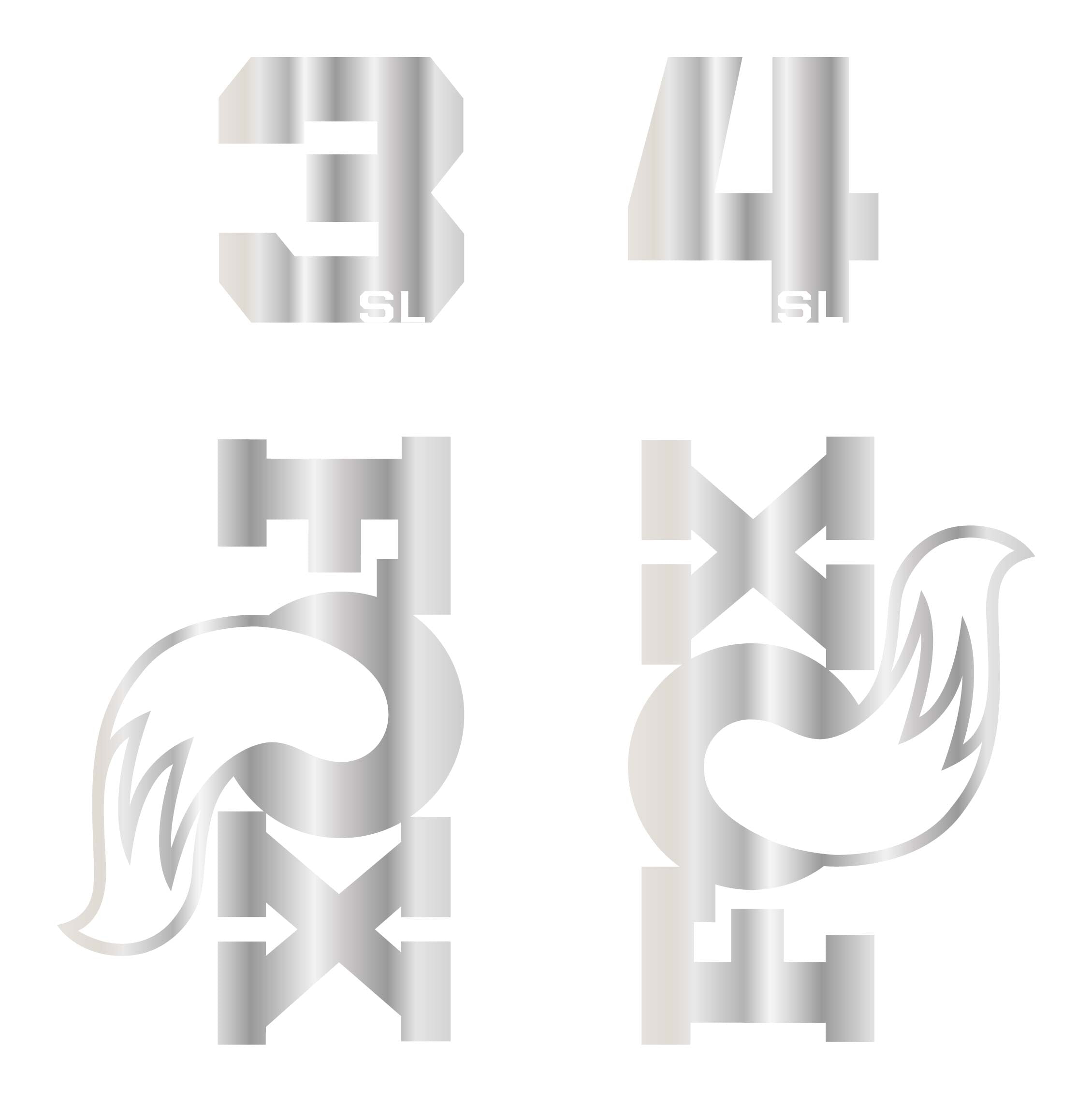 Fox 34SL Die Cut Decal Kit - MY2026