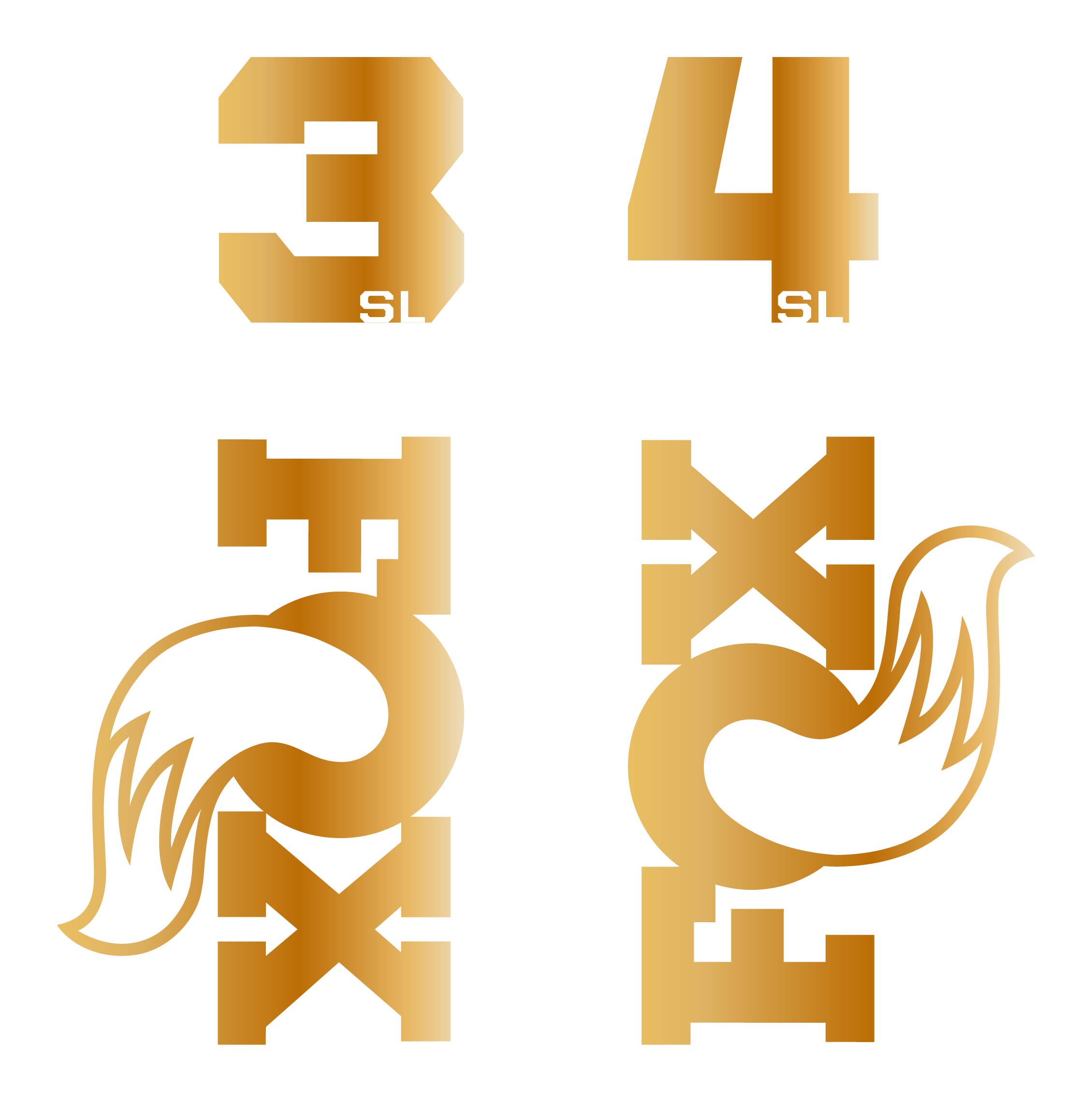 Fox 34SL Die Cut Decal Kit - MY2026