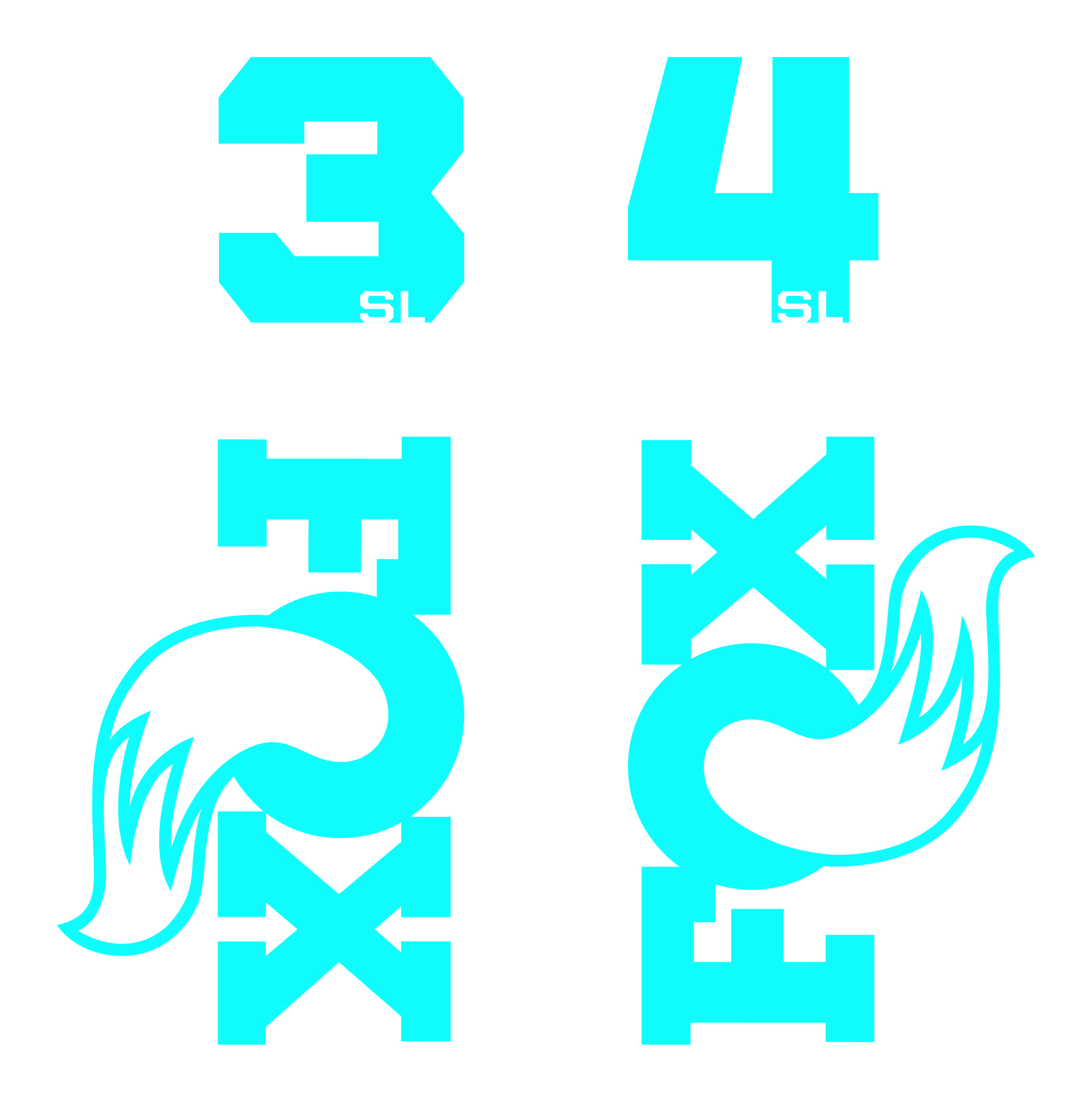 Fox 34SL Die Cut Decal Kit - MY2026