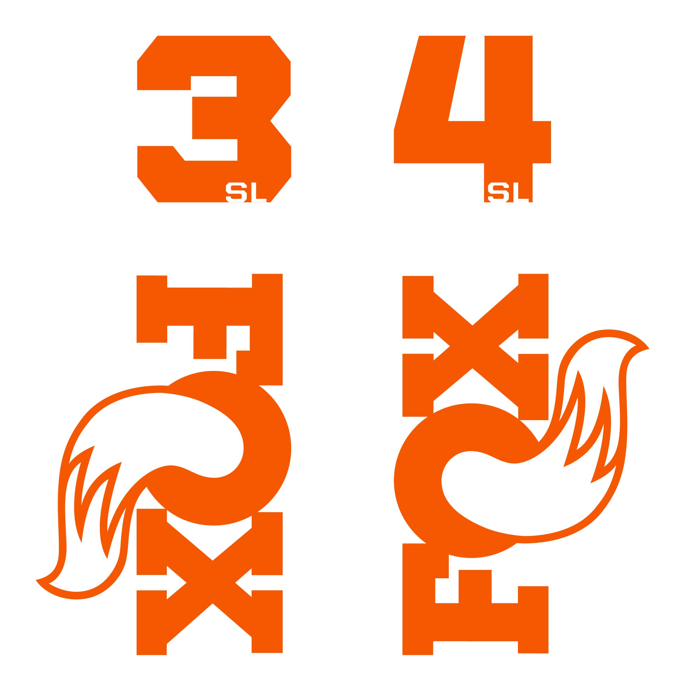 Fox 34SL Die Cut Decal Kit - MY2026