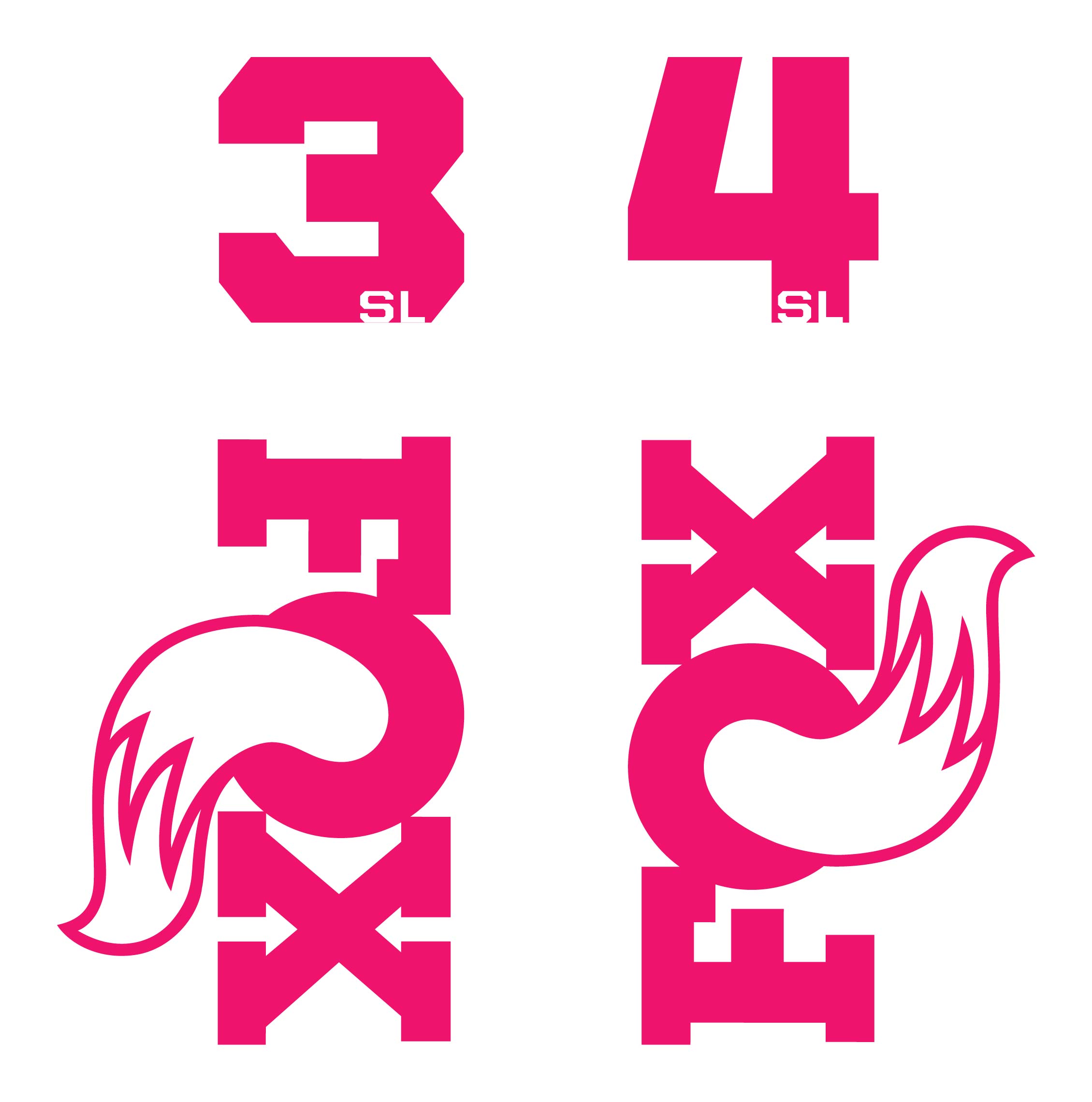 Fox 34SL Die Cut Decal Kit - MY2026