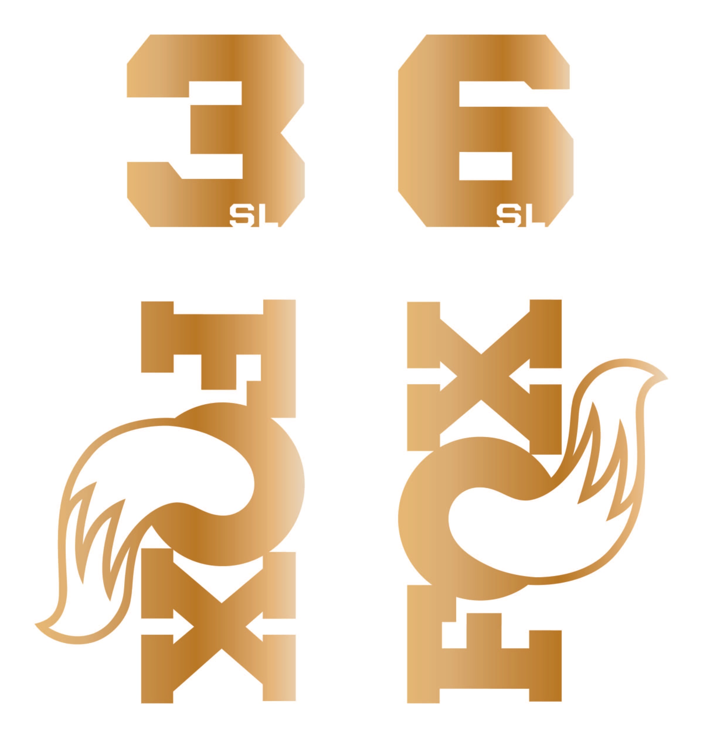 Fox 36SL Die Cut Decal Kit - MY2026
