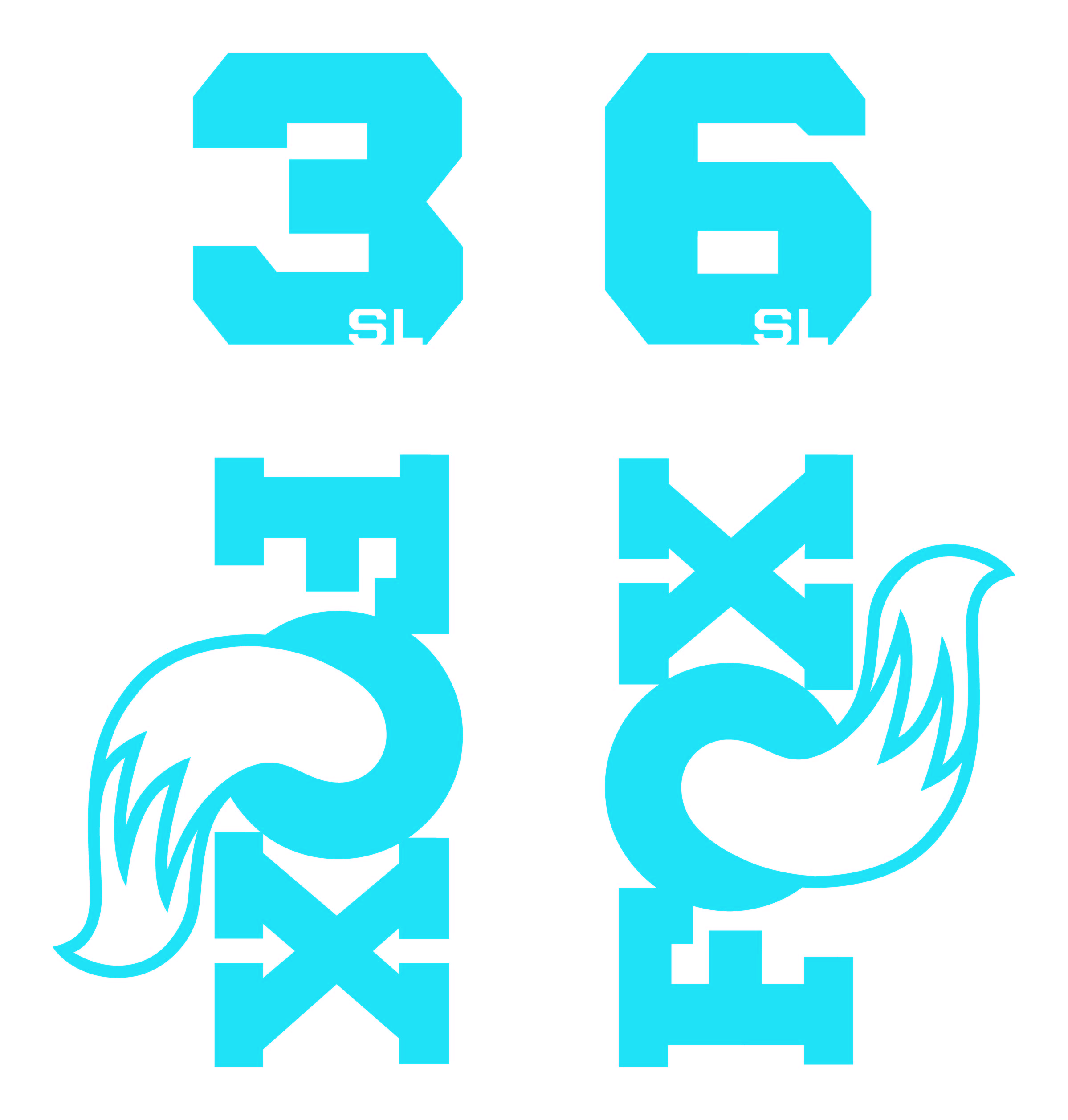 Fox 36SL Die Cut Decal Kit - MY2026