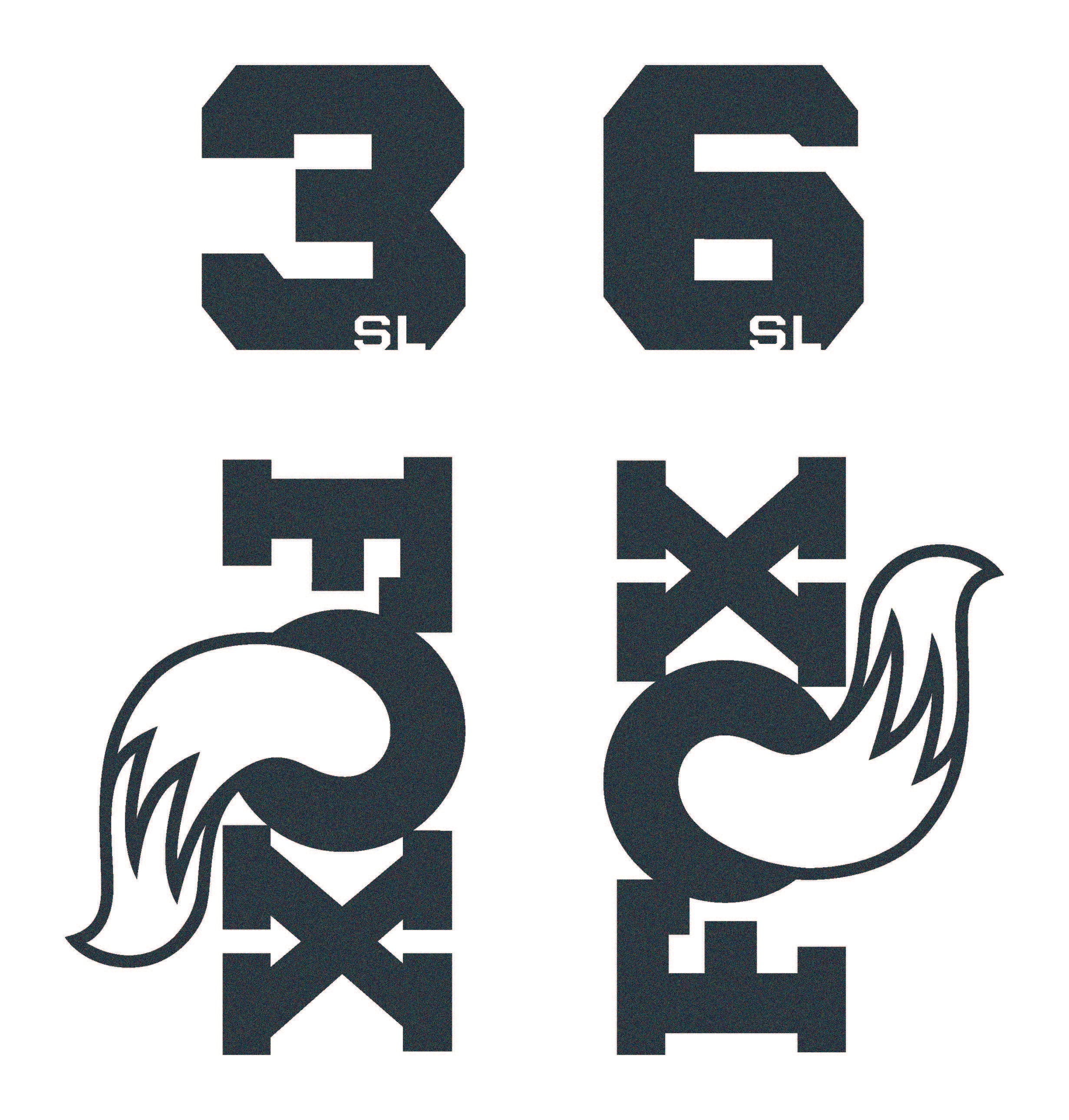 Fox 36SL Die Cut Decal Kit - MY2026