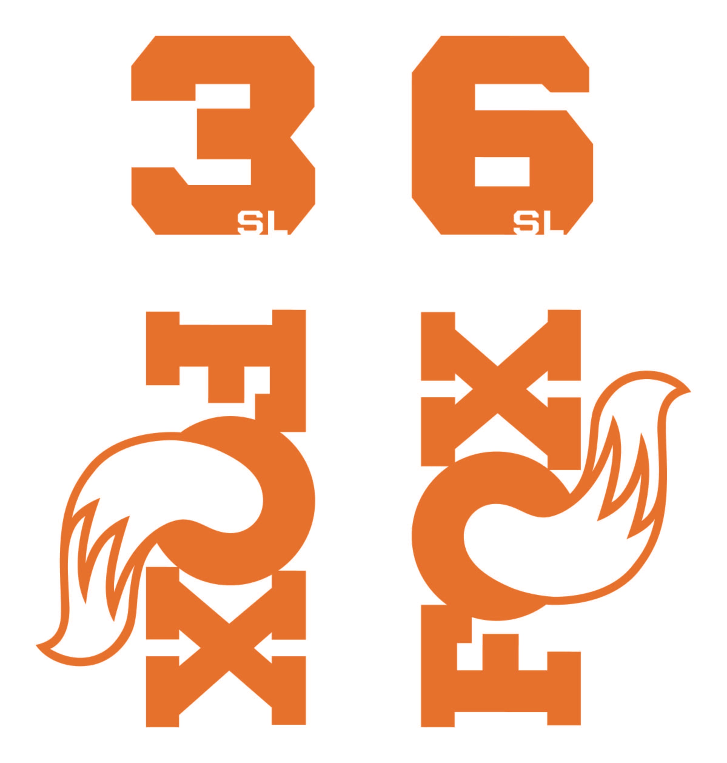 Fox 36SL Die Cut Decal Kit - MY2026