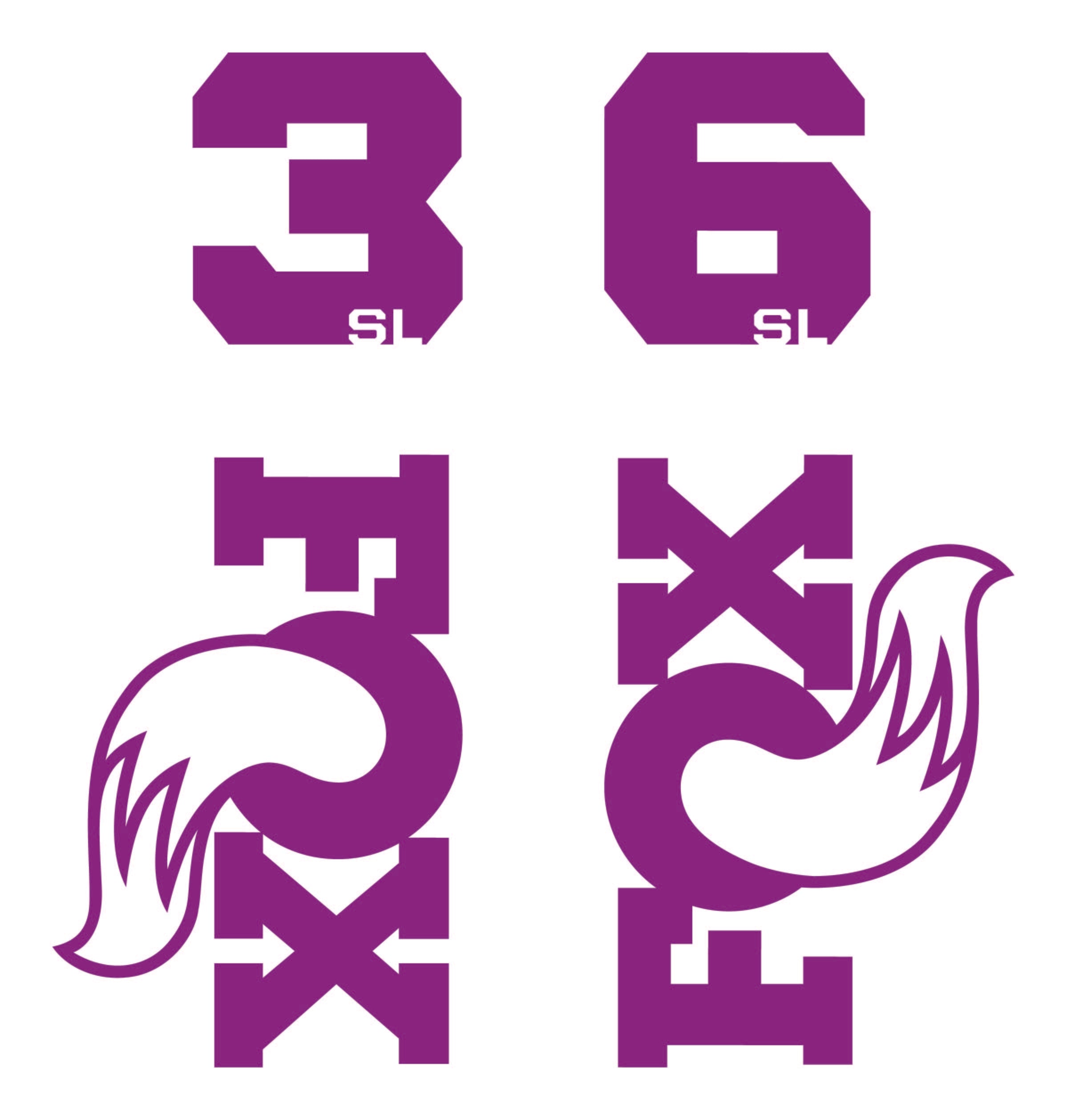 Fox 36SL Die Cut Decal Kit - MY2026