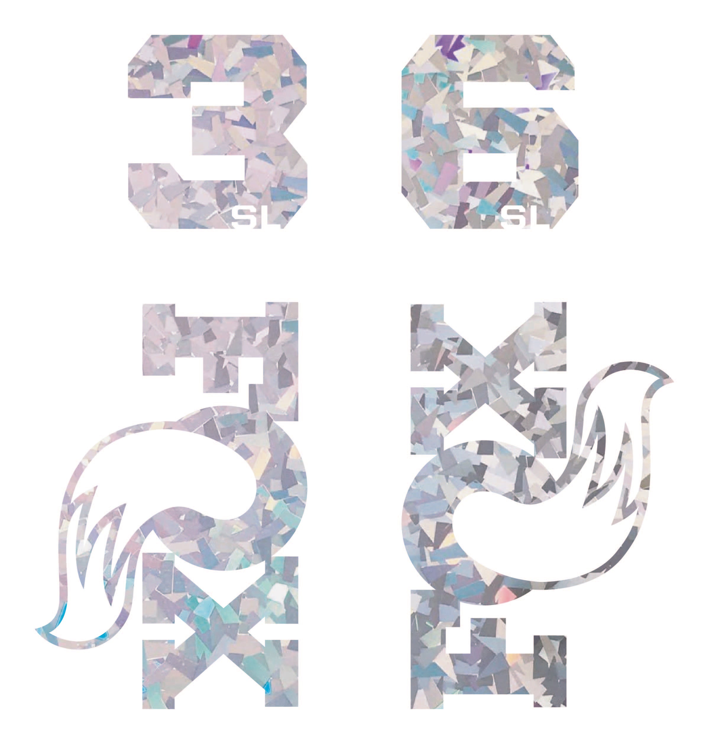 Fox 36SL Die Cut Decal Kit - MY2026