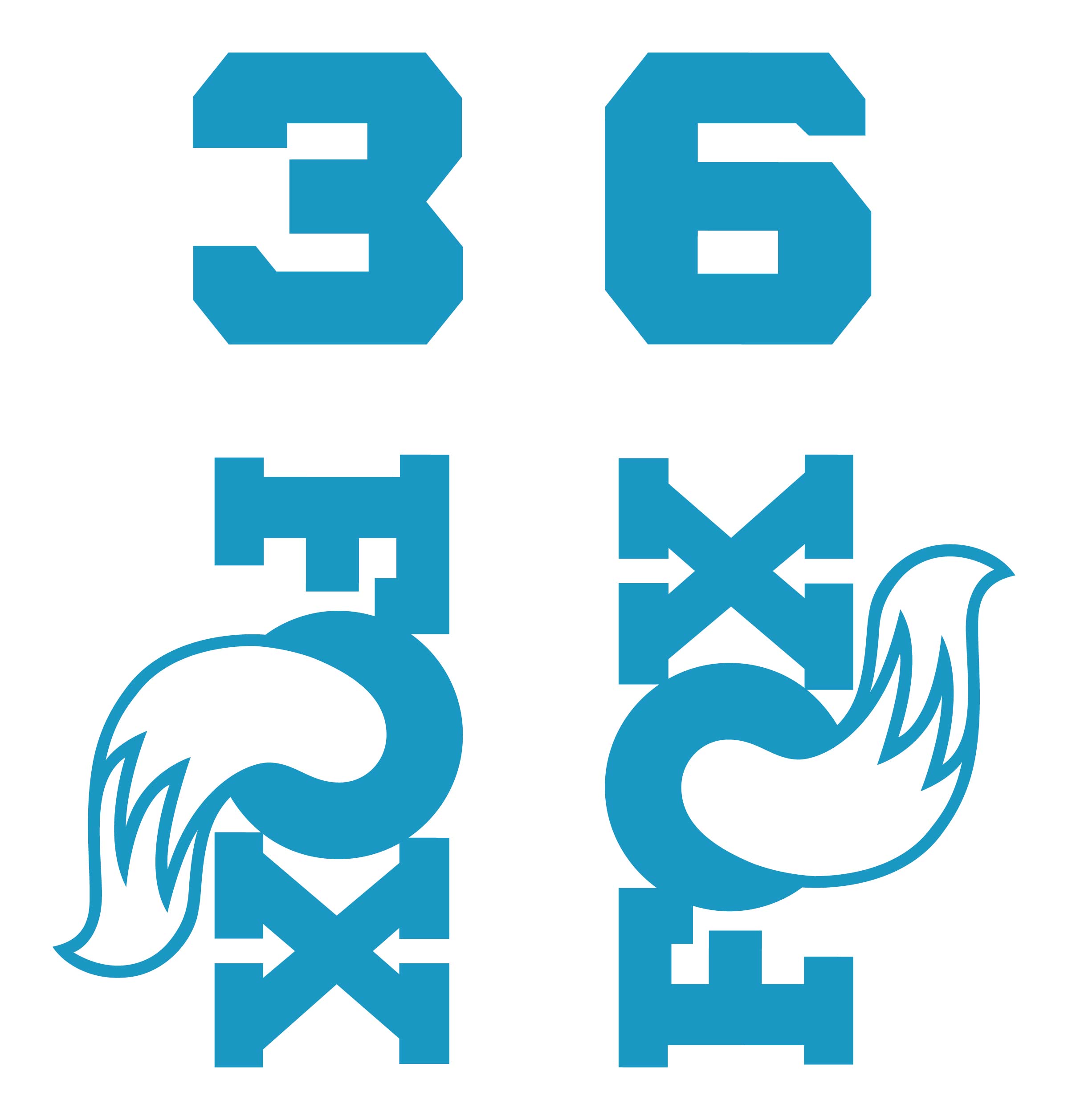 Fox 36 Die Cut Decal Kit - MY2026
