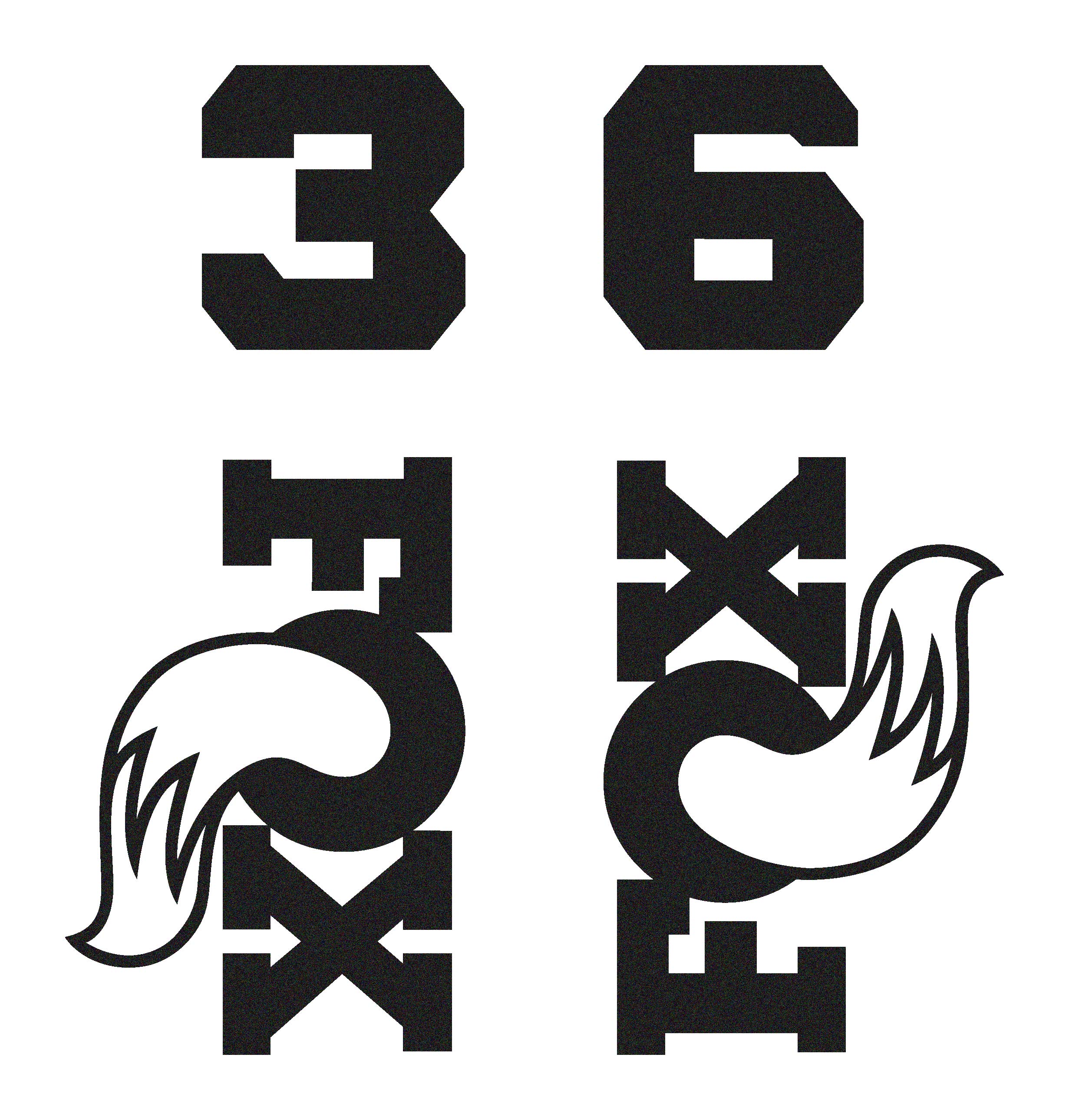 Fox 36 Die Cut Decal Kit - MY2026