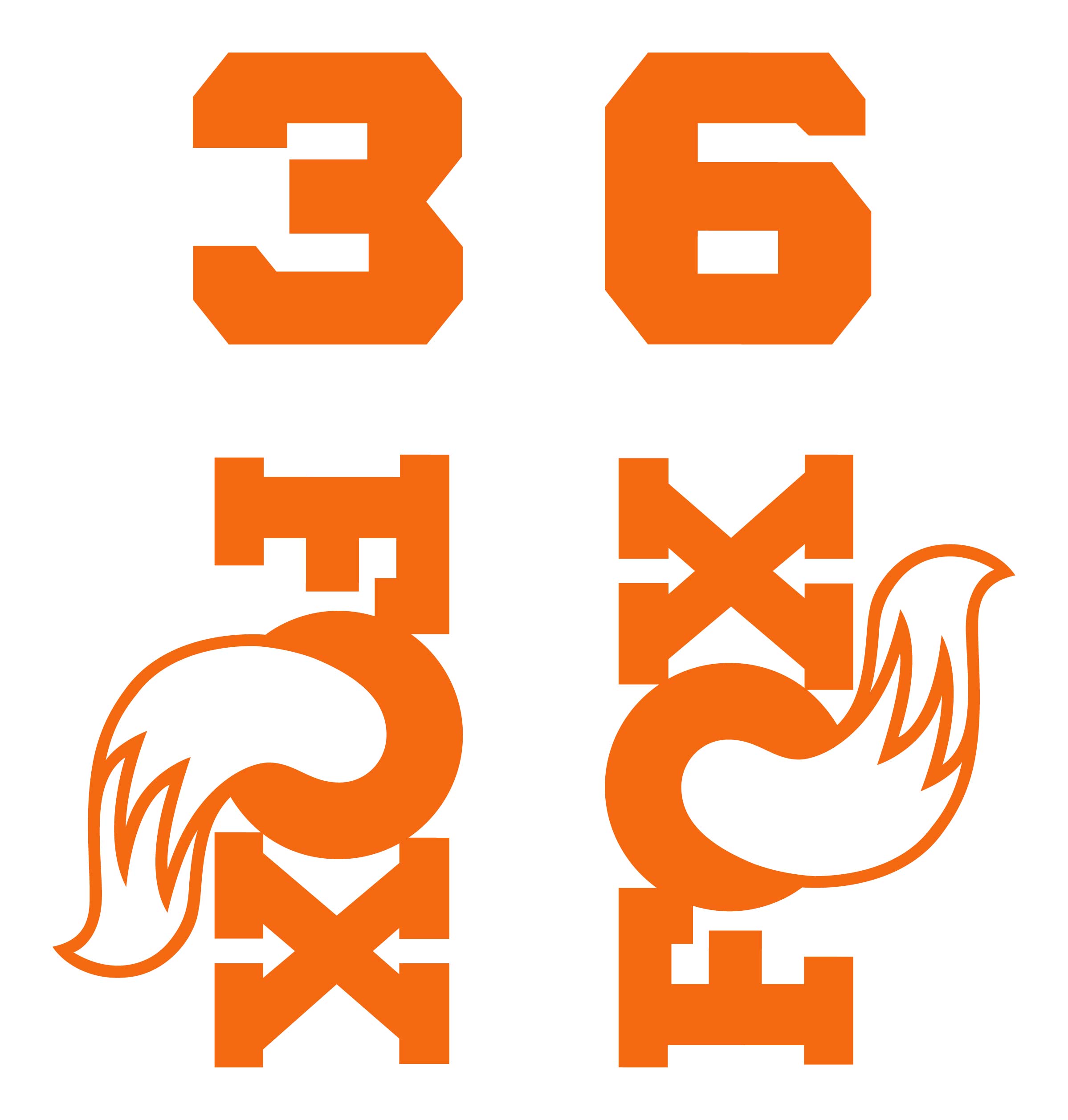 Fox 36 Die Cut Decal Kit - MY2026