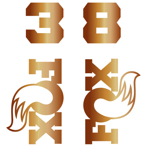 Fox 38 Die Cut Decal Kit - MY26