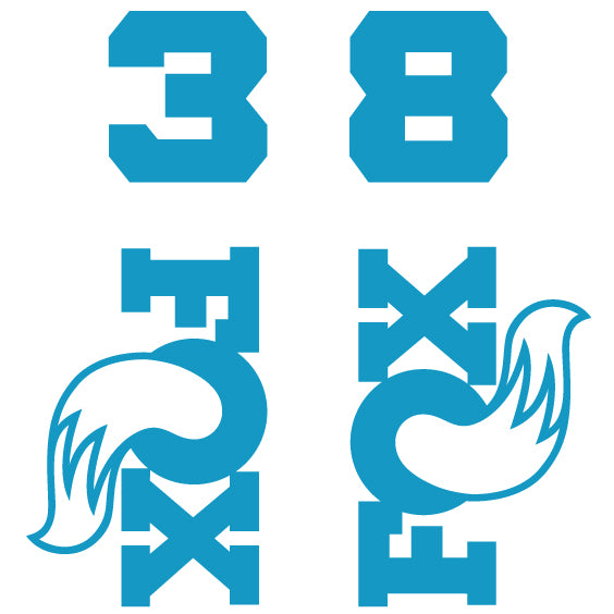 Fox 38 Die Cut Decal Kit - MY26