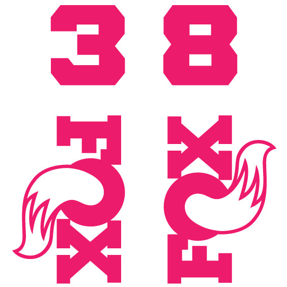 Fox 38 Die Cut Decal Kit - MY26