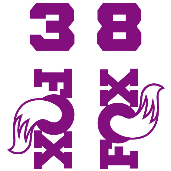 Fox 38 Die Cut Decal Kit - MY26
