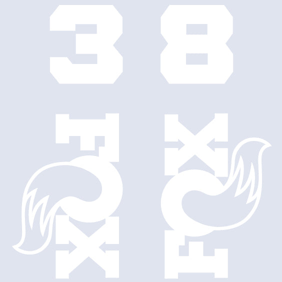 Fox 38 Die Cut Decal Kit - MY26