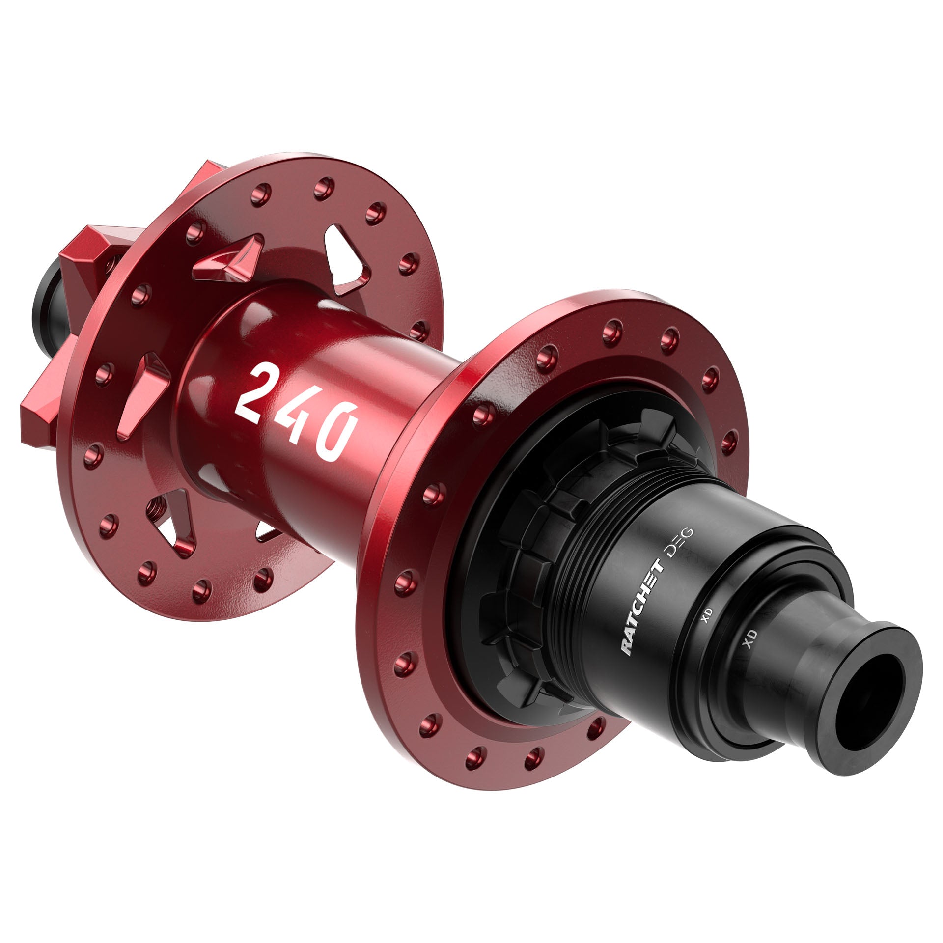 240 DEG 12x148 32h Rear Hub - Limited Edition Red