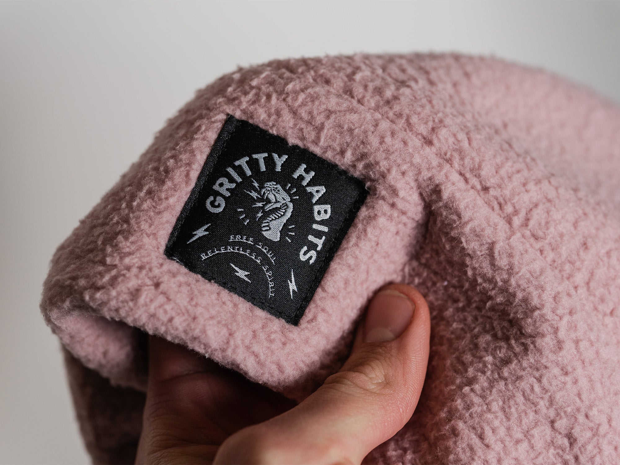 High Pile Fleece Beanie - Dusty Rose