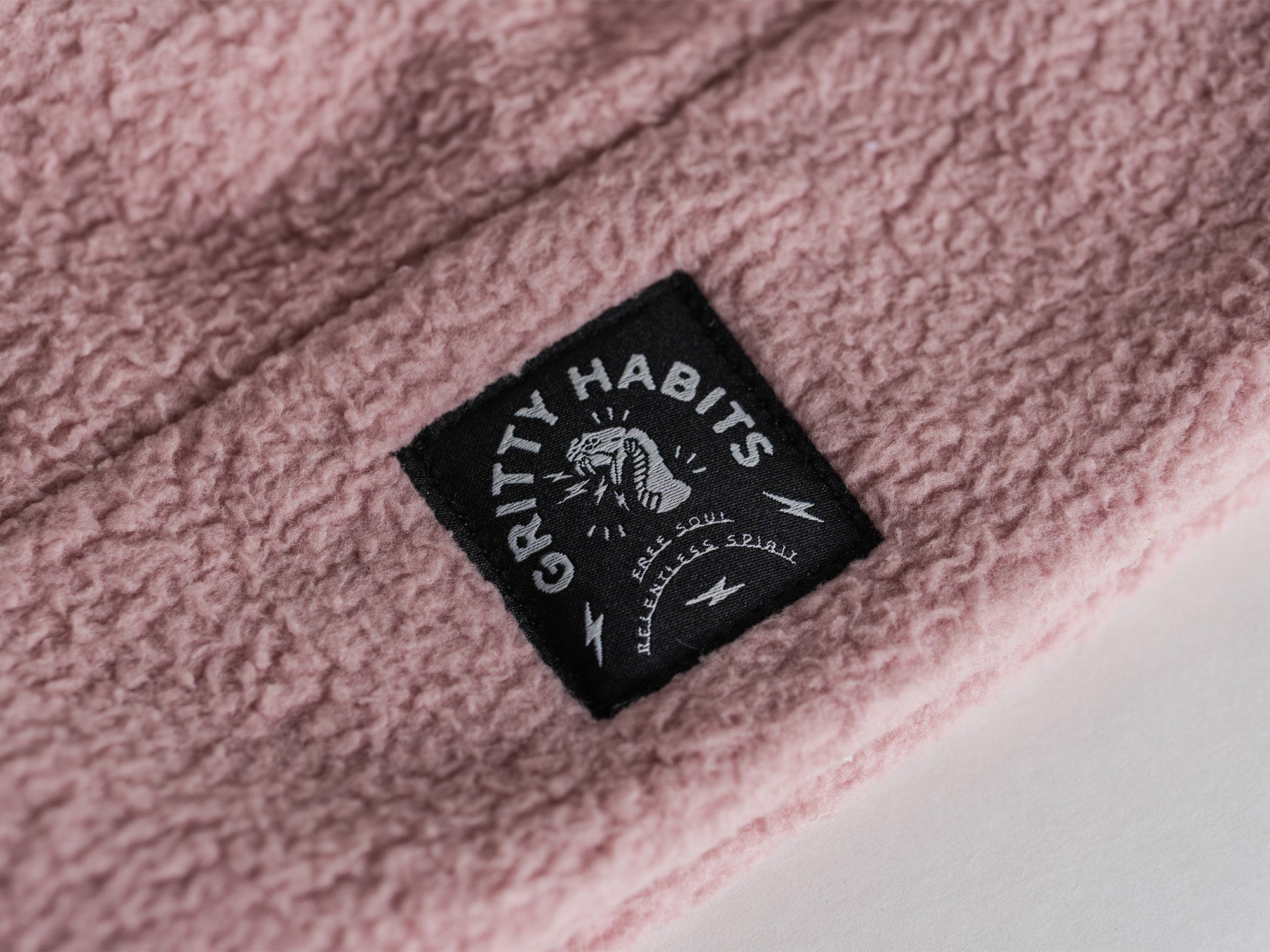 High Pile Fleece Beanie - Dusty Rose