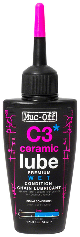 C3 Wet Ceramic Bike Chain Lube - 50ml Drip