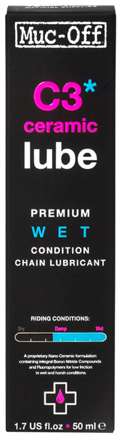 C3 Wet Ceramic Bike Chain Lube - 50ml Drip
