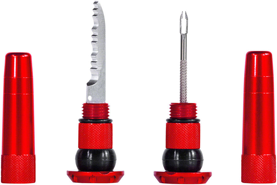 Stealth Tubeless Puncture Plugs Tire Repair Kit - Bar-End Mount Pair