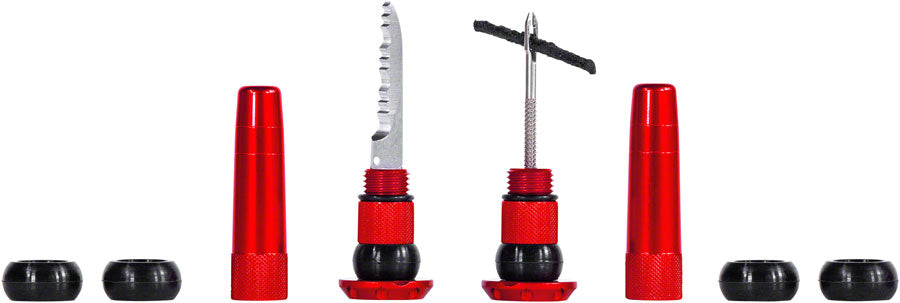 Stealth Tubeless Puncture Plugs Tire Repair Kit - Bar-End Mount Pair