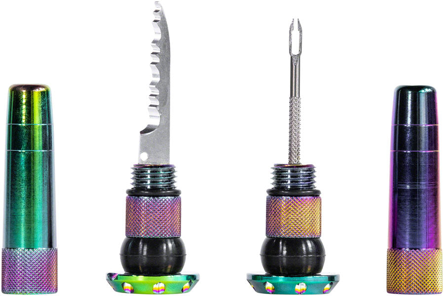 Stealth Tubeless Puncture Plugs Tire Repair Kit - Bar-End Mount Pair