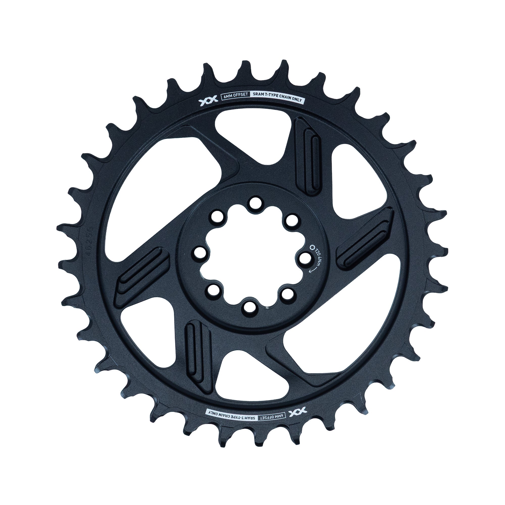 XX DH Transmission T-Type Chainring - DM 8-Bolt - 6mm Offset