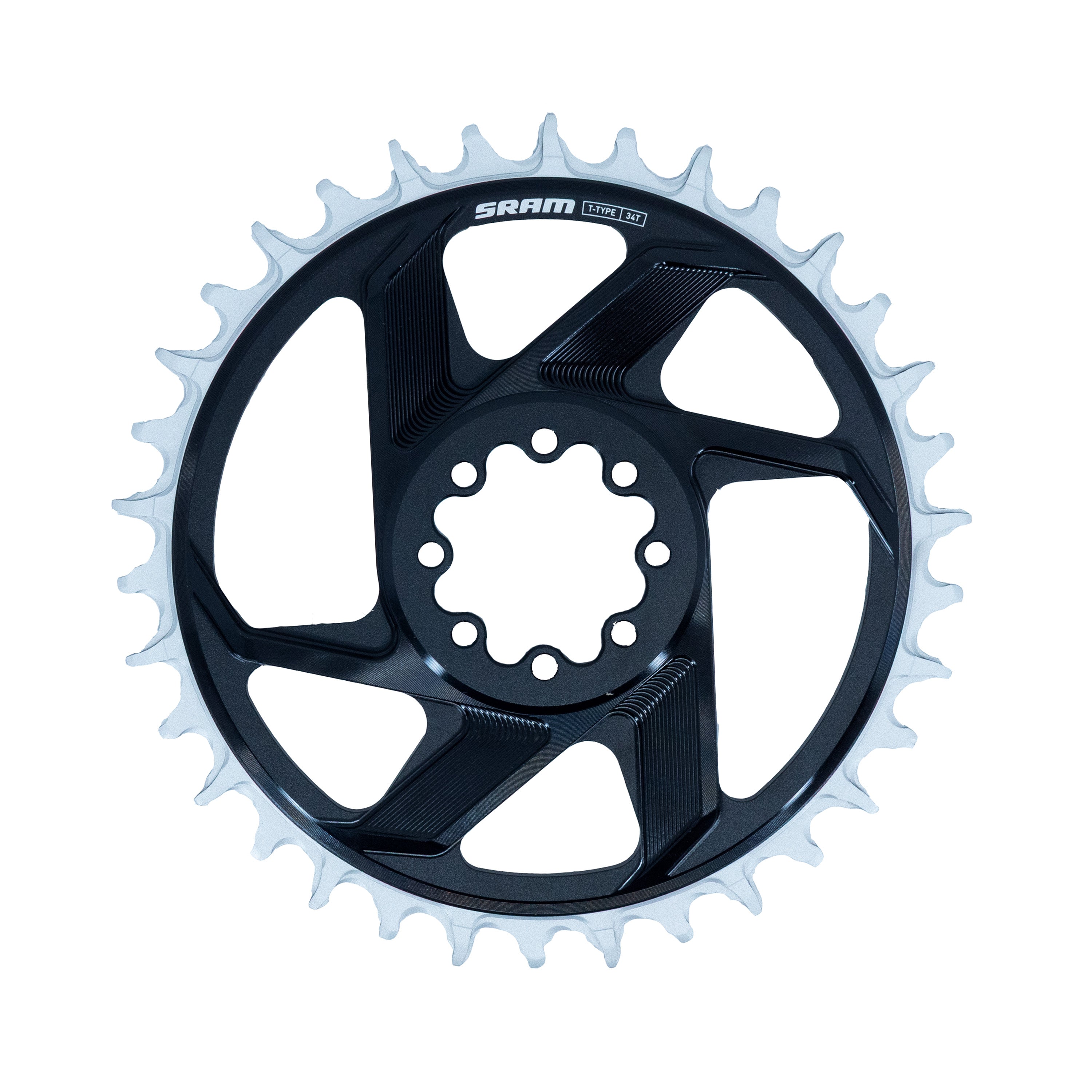 XX DH Transmission T-Type Chainring - DM 8-Bolt - 6mm Offset