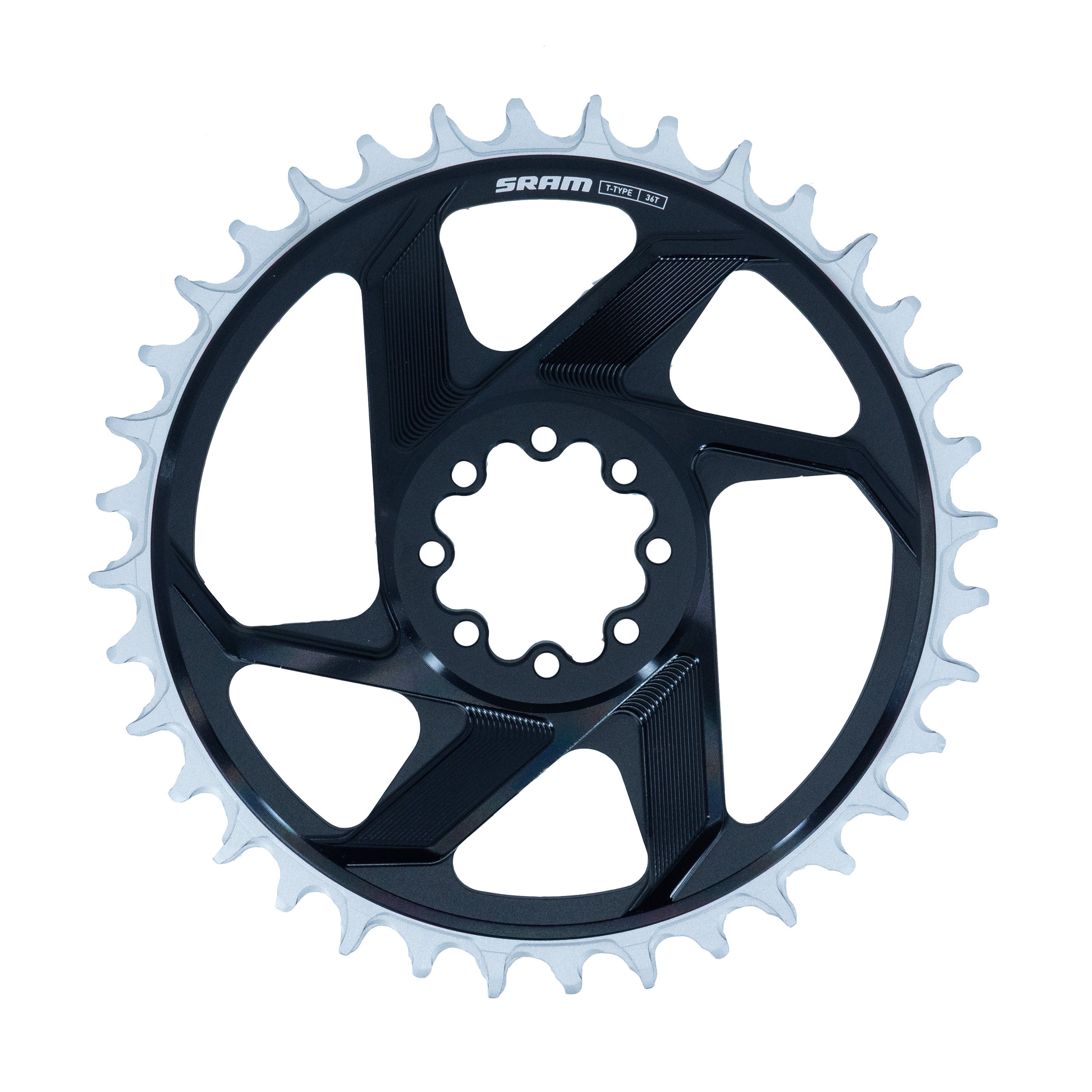 XX DH Transmission T-Type Chainring - DM 8-Bolt - 6mm Offset
