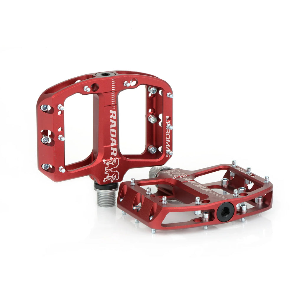 chromag radar youth mtb pedals Platform Red Category:E Bike_VP 831P  Anti slip T3PM SPRING KIT | Color:Prizm Snow Sapphire Iridium Lenses, Matte White Strap 10 years old