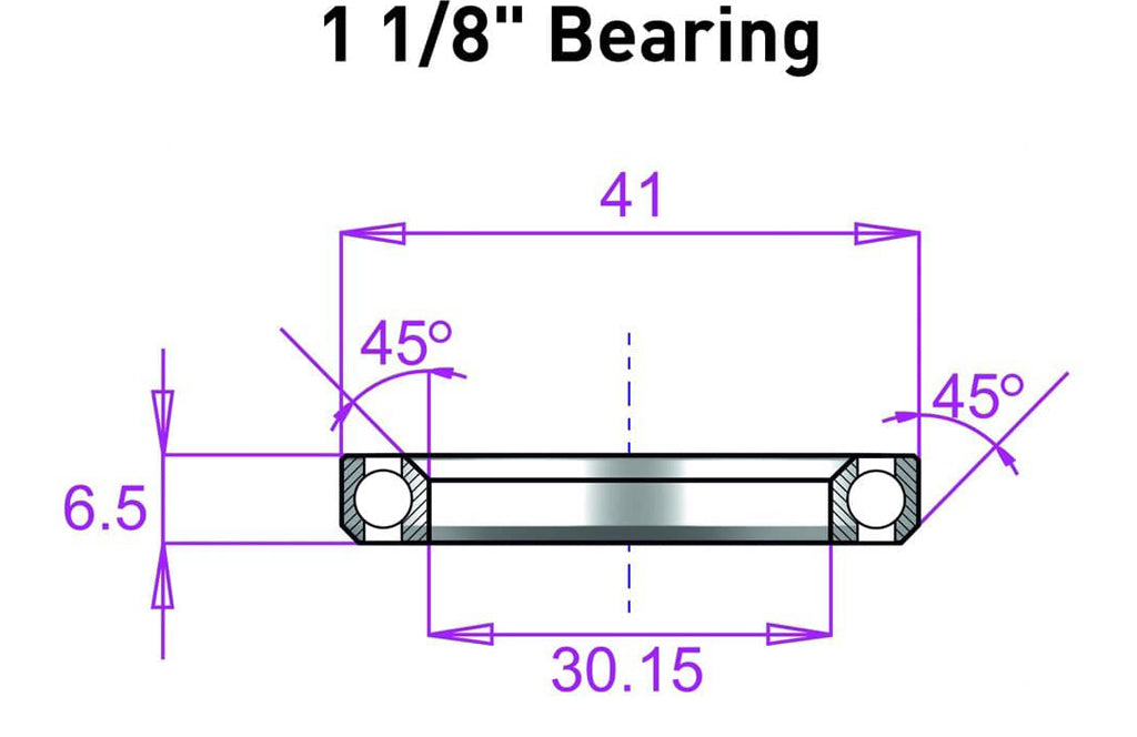 Bearings - Tapered Steerer Tube Headsets