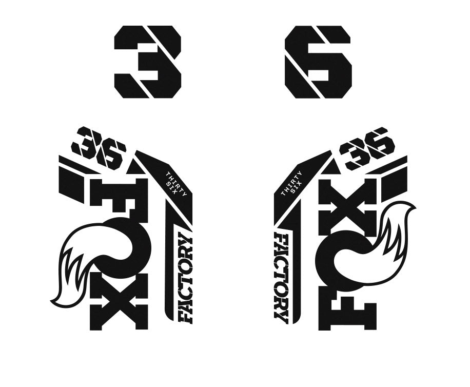 36 Factory Die Cut Decal Kit - Gloss Finish