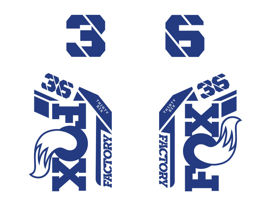 36 Factory Die Cut Decal Kit - Gloss Finish