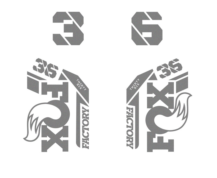 36 Factory Die Cut Decal Kit - Gloss Finish