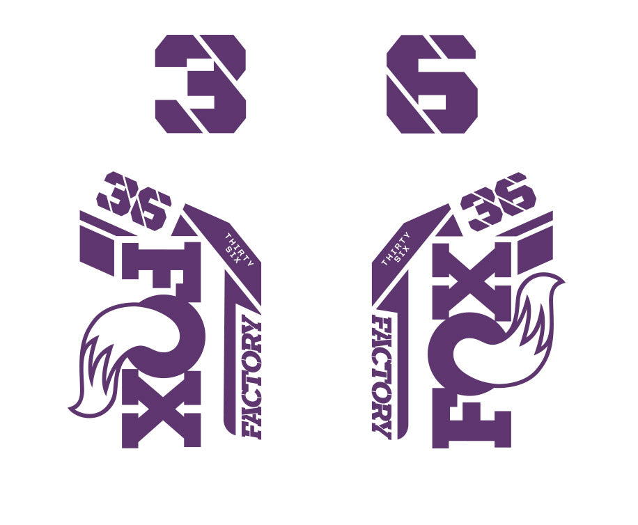 36 Factory Die Cut Decal Kit - Gloss Finish