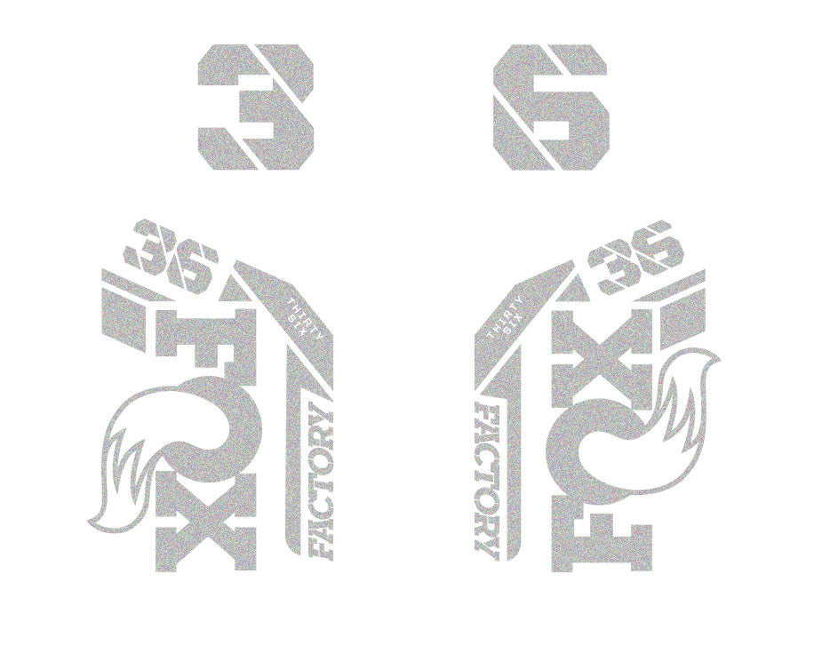 36 Factory Die Cut Decal Kit - Gloss Finish