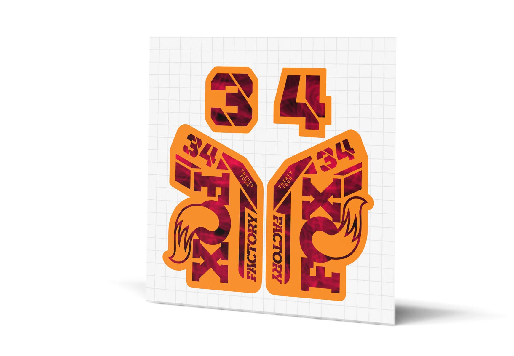 34 Factory Gloss Decals - Orange Lowers