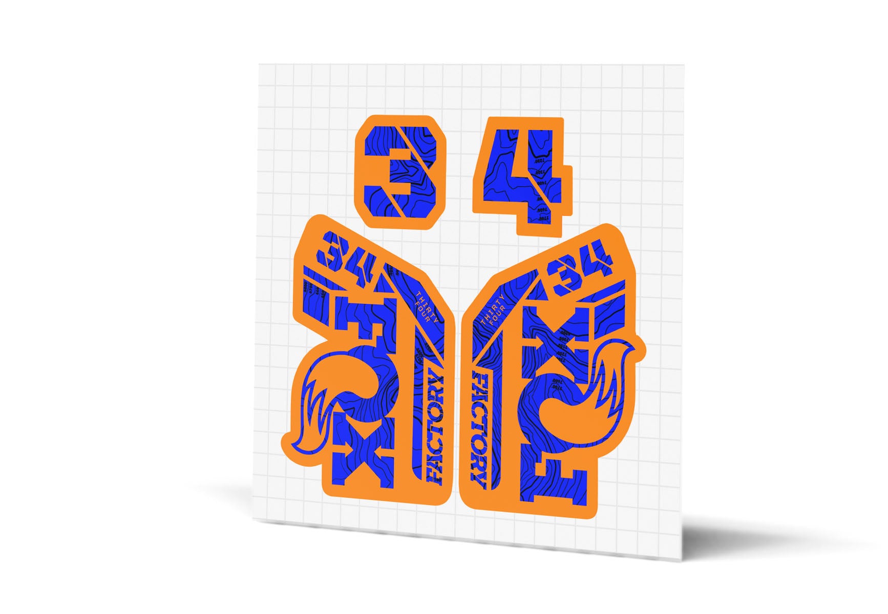 34 Factory Gloss Decals - Orange Lowers