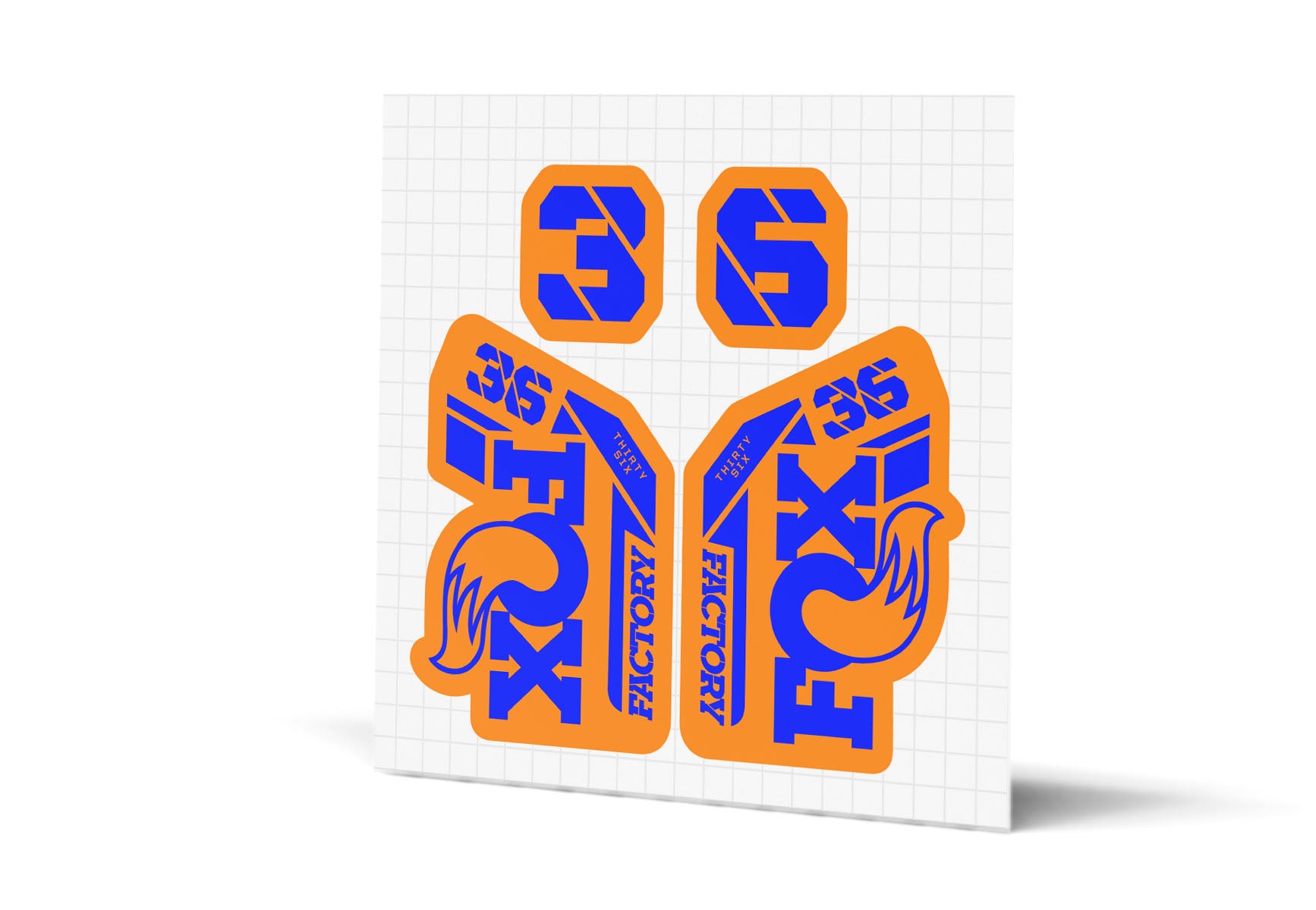 36 Factory Gloss Decals - Orange Lowers