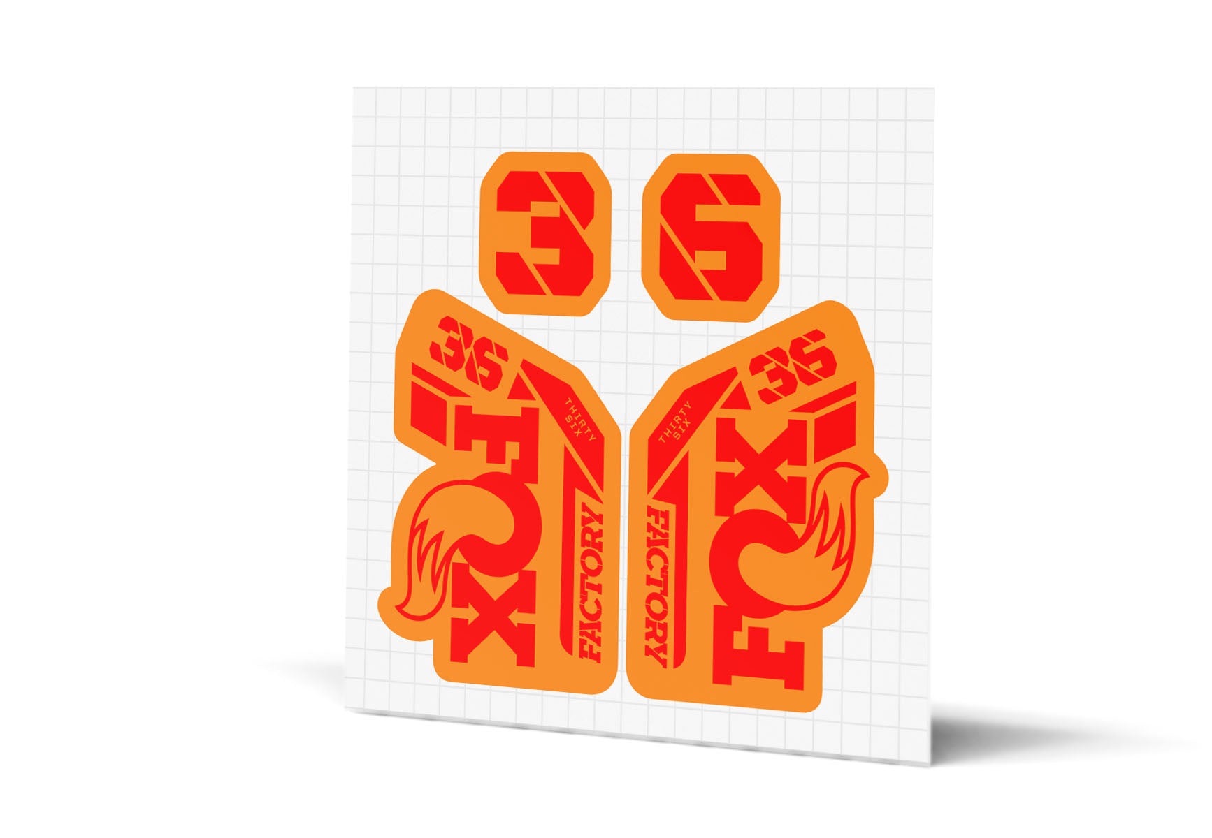 36 Factory Gloss Decals - Orange Lowers