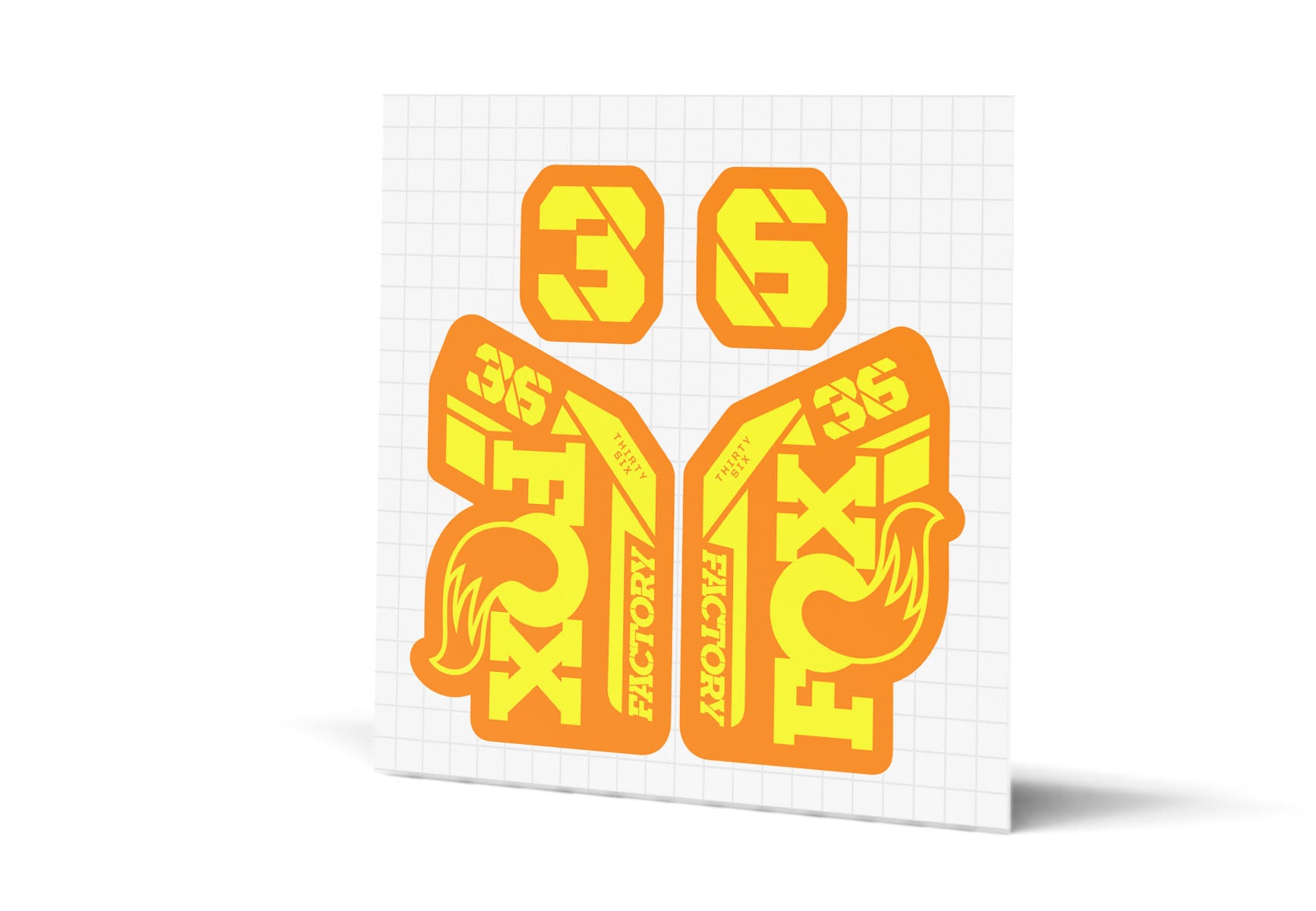 36 Factory Gloss Decals - Orange Lowers