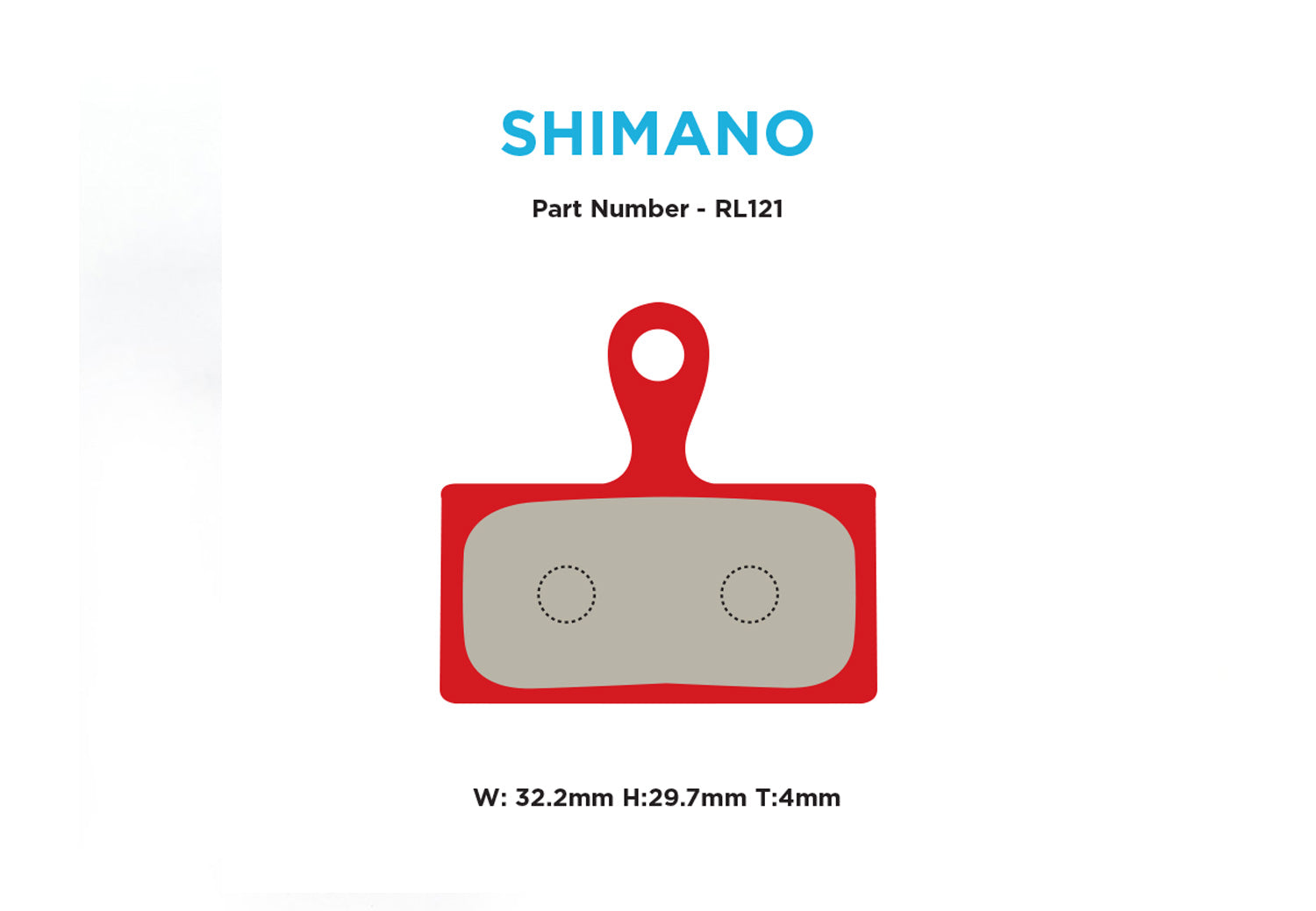 Red Label RACE Brake Pads - Shimano 2-Piston XT / XTR / SLX
