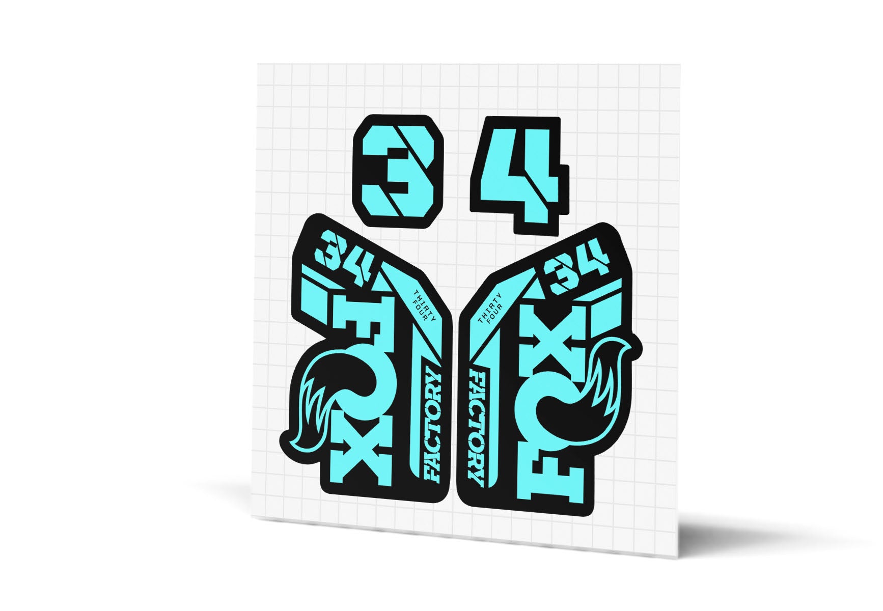 34 Factory Gloss Decals - Black Lowers