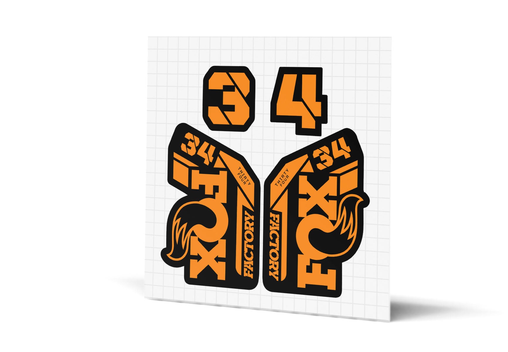 34 Factory Gloss Decals - Black Lowers